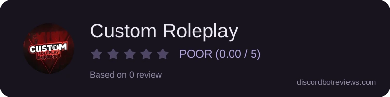 Rating widget preview for Custom Roleplay