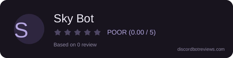 Rating banner for Sky Bot