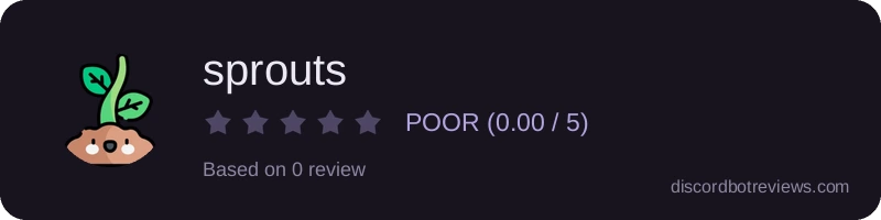 Rating widget preview for sprouts
