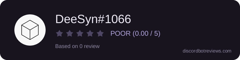 Rating widget preview for DeeSyn#1066