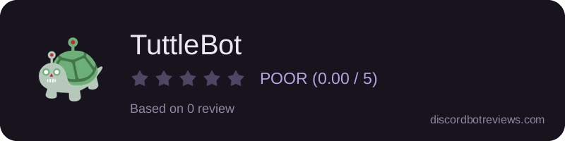 Rating widget preview for TuttleBot