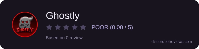 Rating widget preview for Ghostly