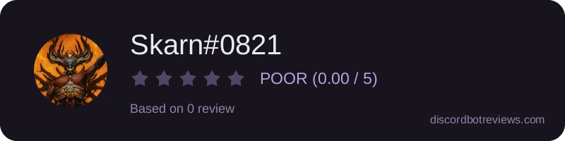 Rating widget preview for Skarn#0821