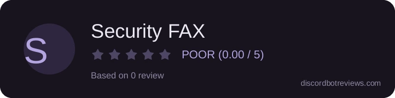 Rating banner for Security FAX