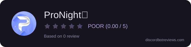 Rating widget preview for ProNight✨