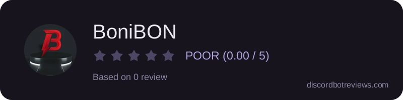 Rating widget preview for BoniBON
