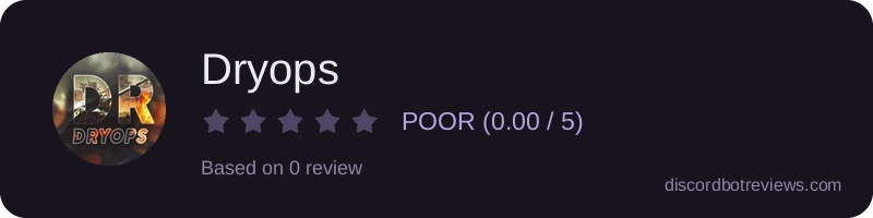 Rating widget preview for Dryops