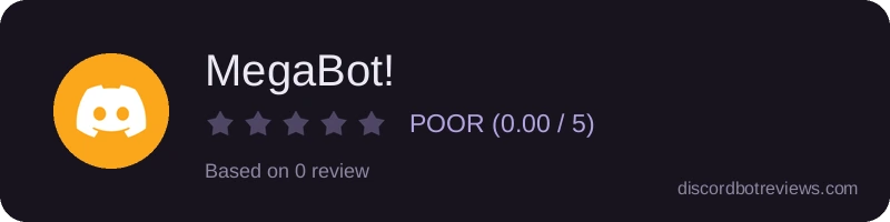Rating widget preview for MegaBot!