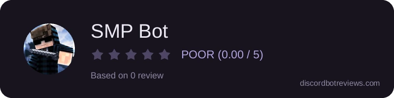 Rating widget preview for SMP Bot