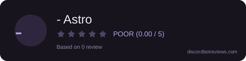 Rating widget preview for - Astro