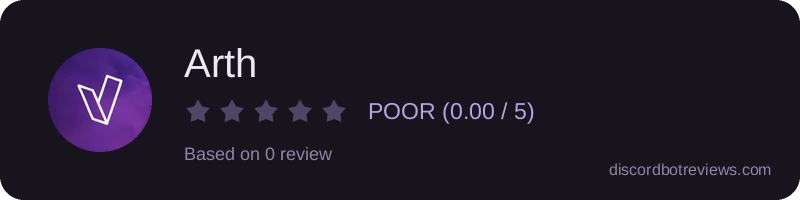 Rating widget preview for Arth