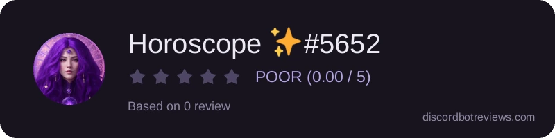 Rating widget preview for Horoscope ✨#5652