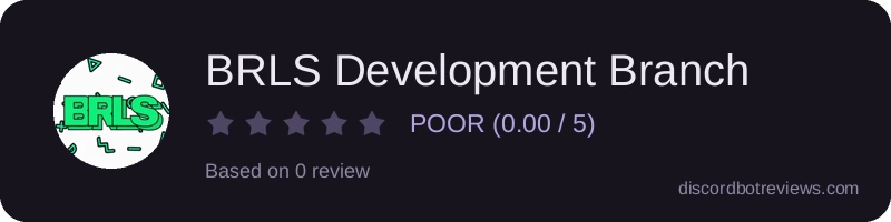 Rating widget preview for BRLS Development Branch