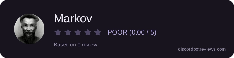 Rating widget preview for Markov