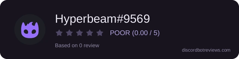Rating widget preview for Hyperbeam#9569