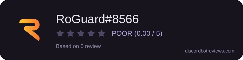 Rating widget preview for RoGuard#8566