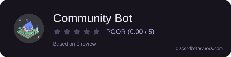 Rating banner for Community Bot