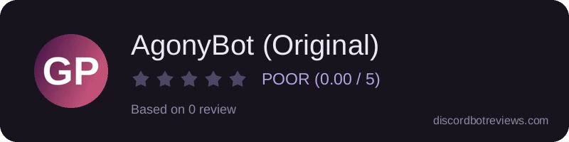 Rating widget preview for AgonyBot (Original)