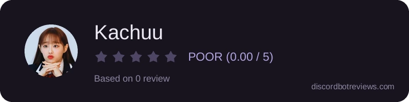 Rating widget preview for Kachuu