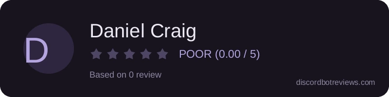 Rating banner for Daniel Craig
