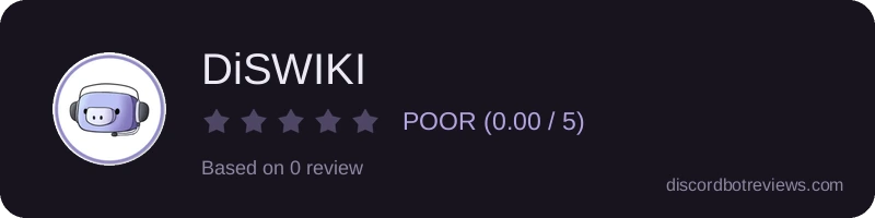 Rating widget preview for DiSWIKI