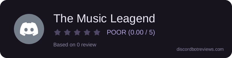 Rating widget preview for The Music Leagend