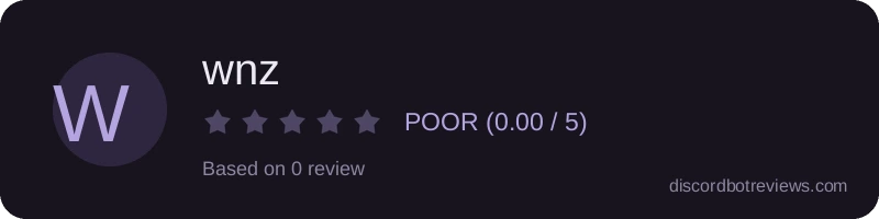 Rating widget preview for wnz