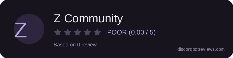 Rating widget preview for Z Community