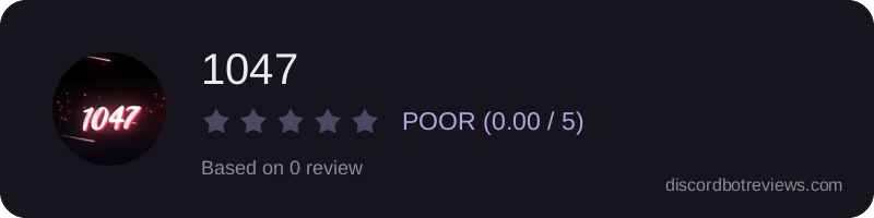 Rating widget preview for 1047