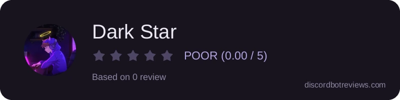 Rating widget preview for Dark Star