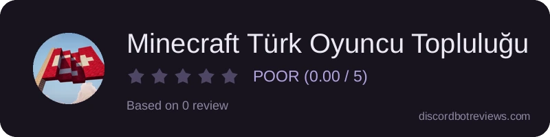 Rating widget preview for Minecraft Türk Oyuncu Topluluğu