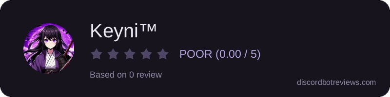 Rating widget preview for Keyni™