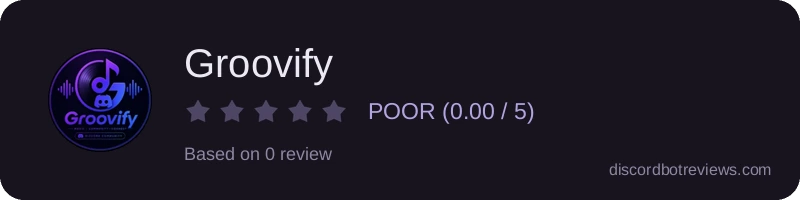 Rating widget preview for Groovify