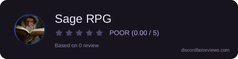 Rating widget preview for Sage RPG