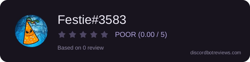 Rating widget preview for Festie#3583