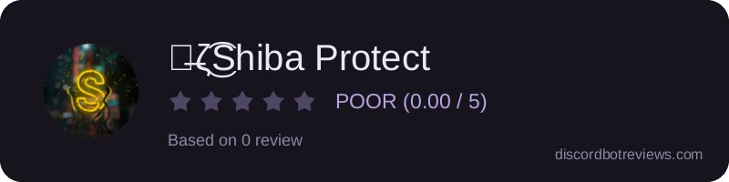 Rating widget preview for ๖̶ζ͜͡Shiba Protect
