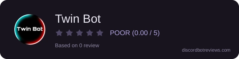 Rating widget preview for Twin Bot