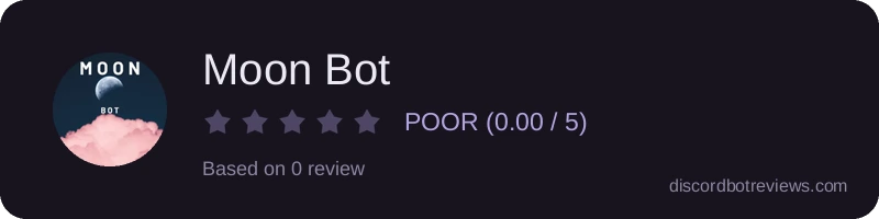 Rating widget preview for Moon Bot