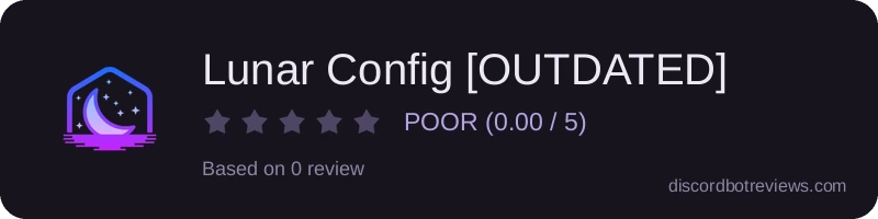 Rating widget preview for Lunar Config [OUTDATED]