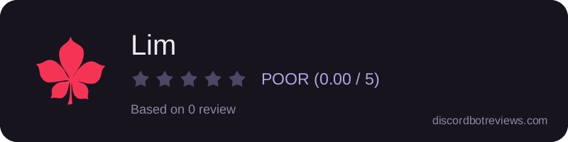 Rating widget preview for Lim