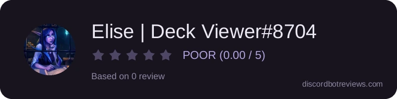 Rating widget preview for Elise | Deck Viewer#8704