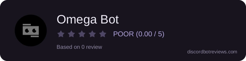 Rating banner for Omega Bot
