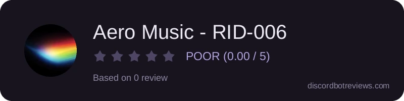 Rating widget preview for Aero Music - RID-006