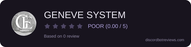 Rating widget preview for GENEVE SYSTEM