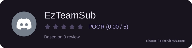 Rating widget preview for EzTeamSub
