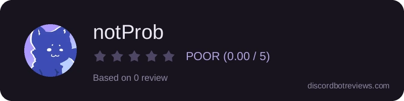 Rating widget preview for notProb