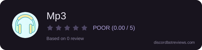 Rating widget preview for Mp3