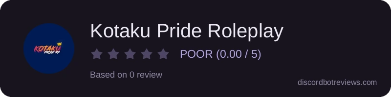 Rating banner for Kotaku Pride Roleplay