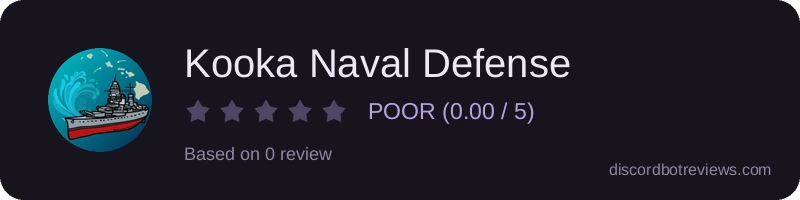 Rating widget preview for Kooka Naval Defense