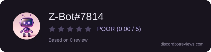 Rating widget preview for Z-Bot#7814
